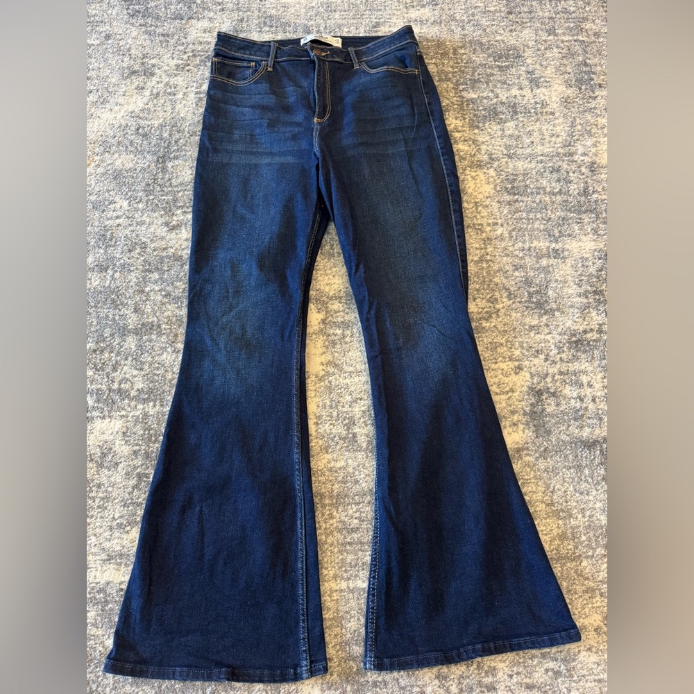 Hollister Dark Indigo Flare Jeans